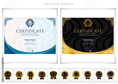 賞状１５８（横）certificate　award　表彰状　celebration