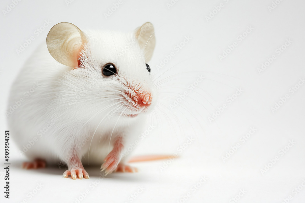 White mouse used in animal testing