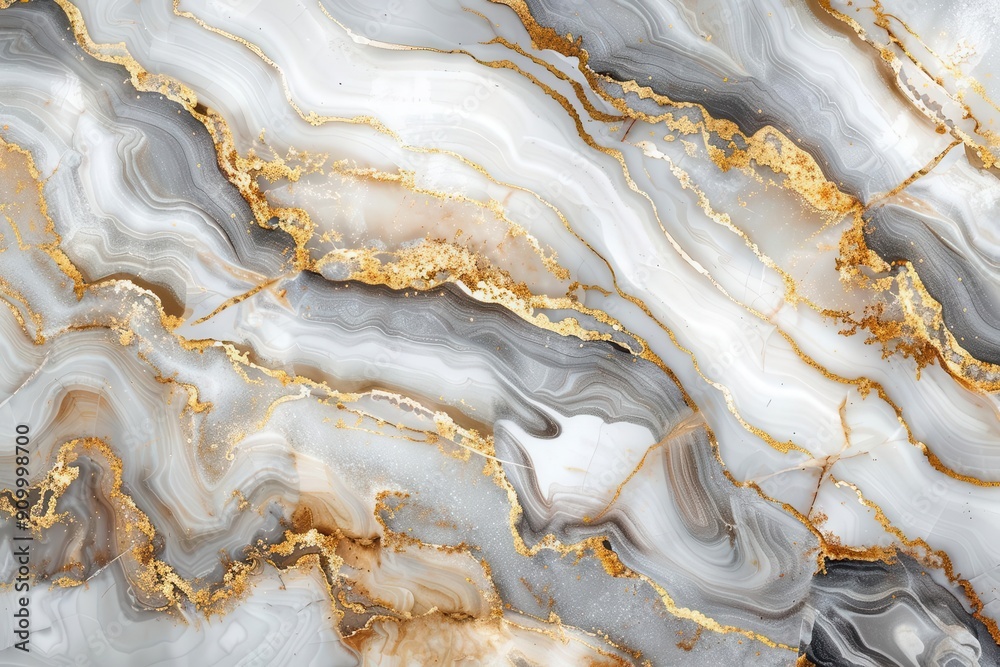 swirling patterns of white gold and gray marble closeup reveals intricate veining and crystalline structure luxurious natural stone texture glows with inner light swirling patterns of white gold and gray marble closeup reveals intricate veining and crystalline structure luxurious natural stone texture glows with inner light