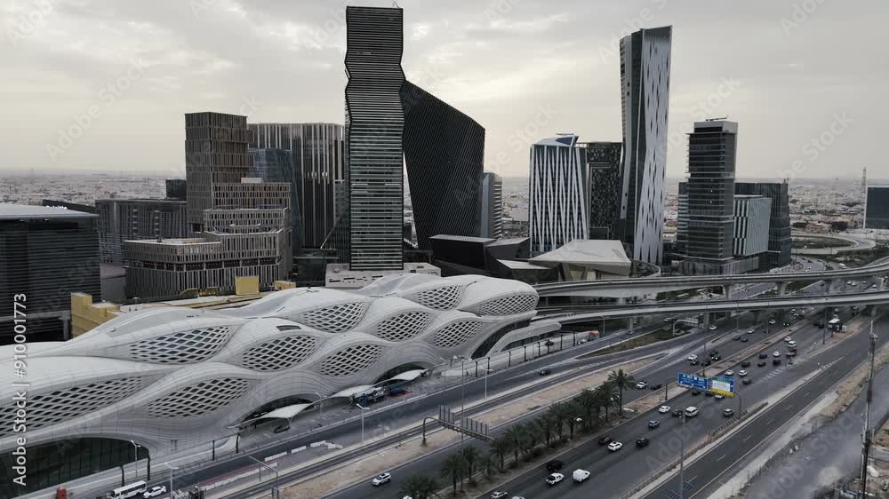 There's a metro station near KAFD - King Abdullah Financial District