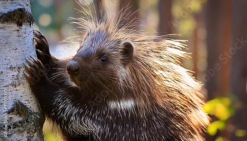 North porcupines that climb trees are called erethizontidae photo