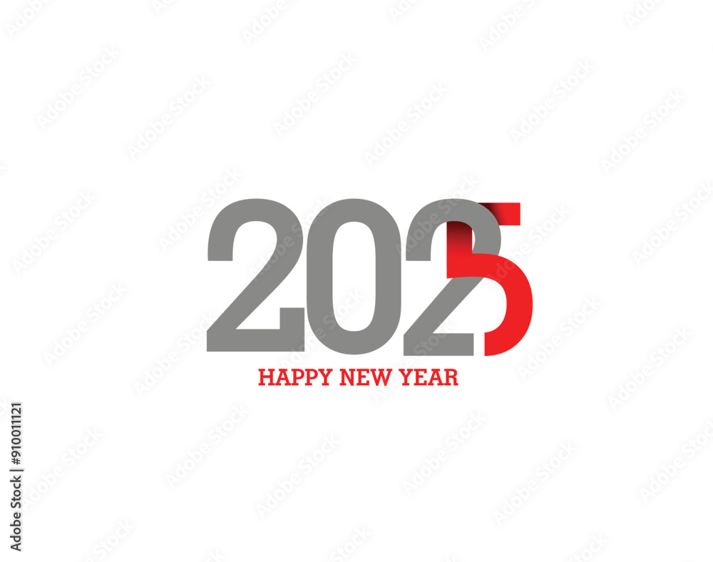 Happy New Year 2025 Text Typography Design Element flyer, banner design. Happy New Year 2025 Text Typography Design Element flyer, banner design.