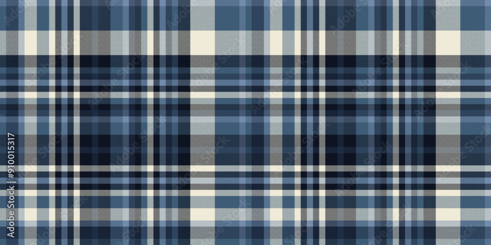 Shabby textile plaid check, vertical texture fabric seamless. Victorian pattern background tartan vector in cyan and black colors. Shabby textile plaid check, vertical texture fabric seamless. Victorian pattern background tartan vector in cyan and black colors.
