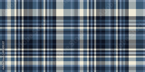 Wallpaper Mural Shabby textile plaid check, vertical texture fabric seamless. Victorian pattern background tartan vector in cyan and black colors. Torontodigital.ca