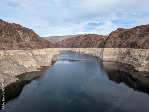 Low water at Lake Mead reservoir