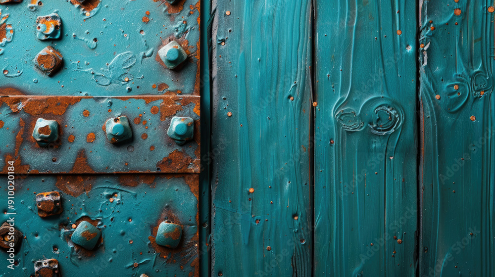 Fototapeta premium High-resolution image showcasing intricate patterns of rust and patina on metal, perfect for backgrounds, design projects, and artistic inspiration.