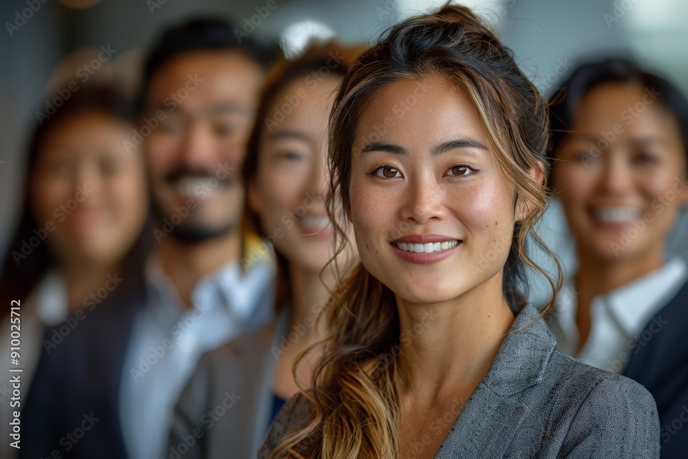A diverse team in a corporate setting A diverse team in a corporate setting