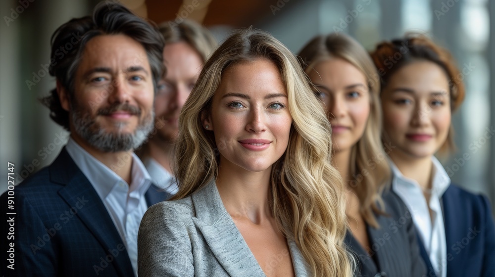 A diverse team in a corporate setting A diverse team in a corporate setting