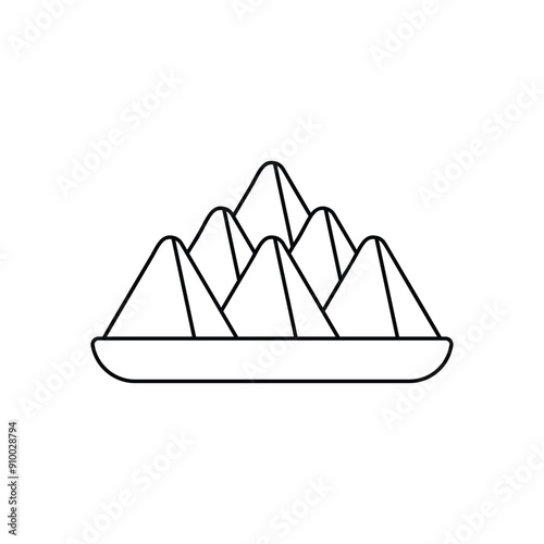 Samosa vector icon