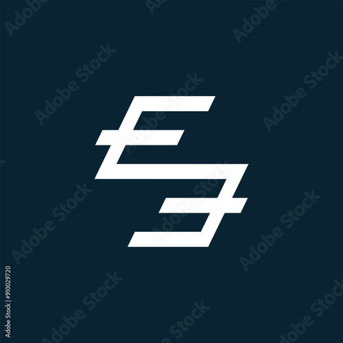 EE Letter Initial Logo Design Template Vector Illustration