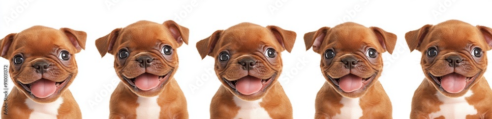 French bulldogs (lying, sitting, portrait, standing) with a white background. French bulldogs (lying, sitting, portrait, standing) with a white background.