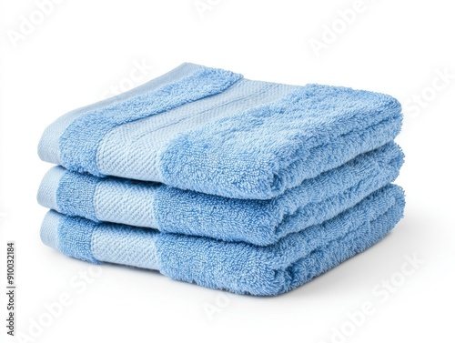 Towel stack isolated on transparent background