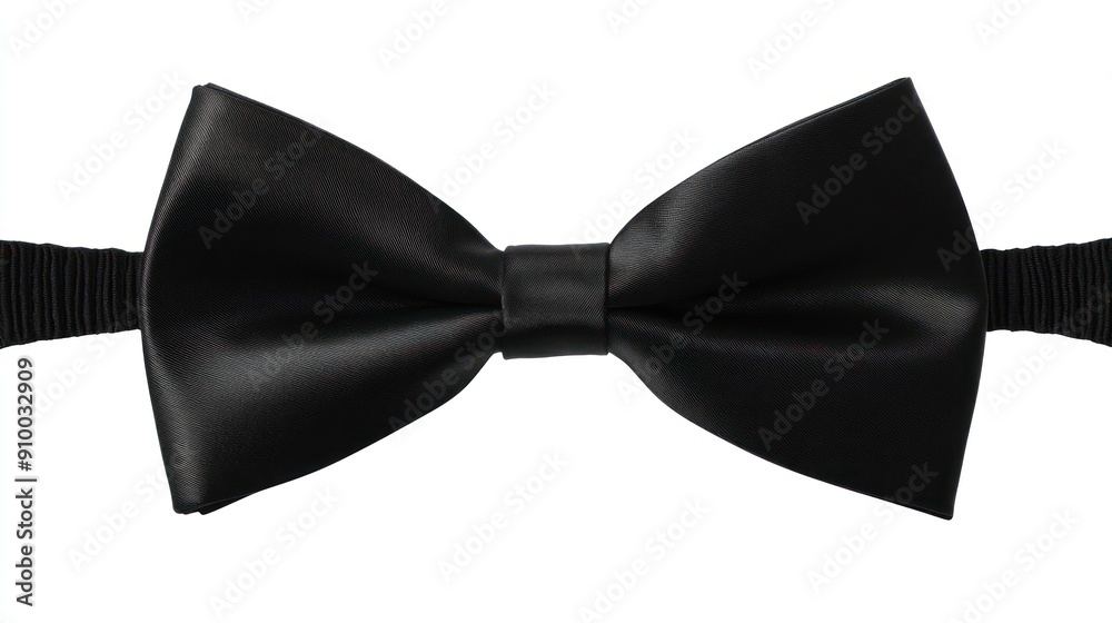 Classic Black Satin Bow Tie - Ideal for Special Occasions Classic Black Satin Bow Tie - Ideal for Special Occasions