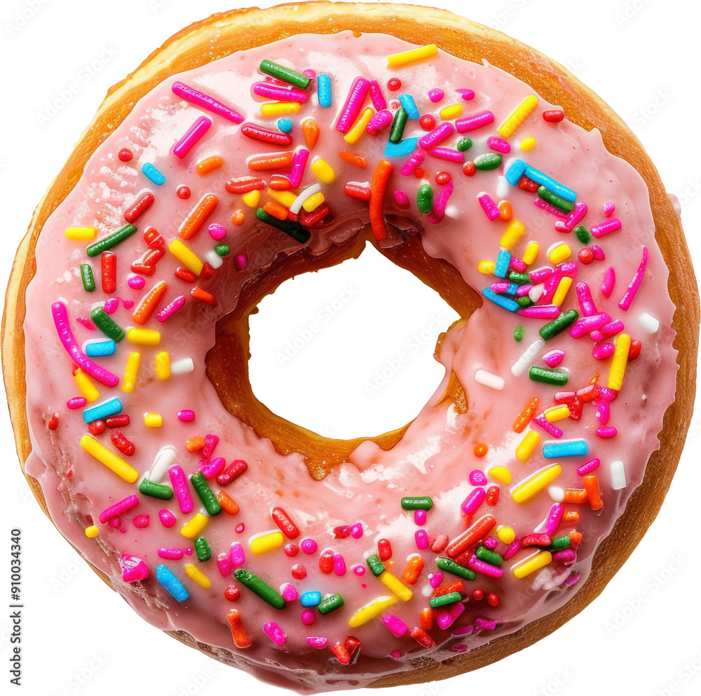 Pink frosted donut Pink frosted donut