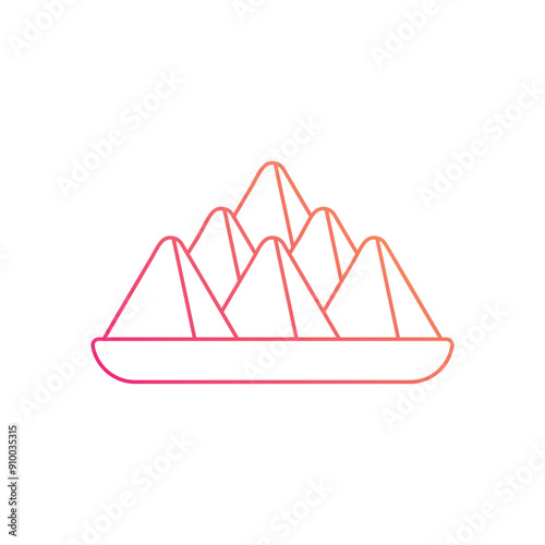 Samosa vector icon