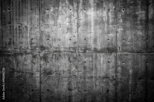 Textured grunge dark black concrete wall background