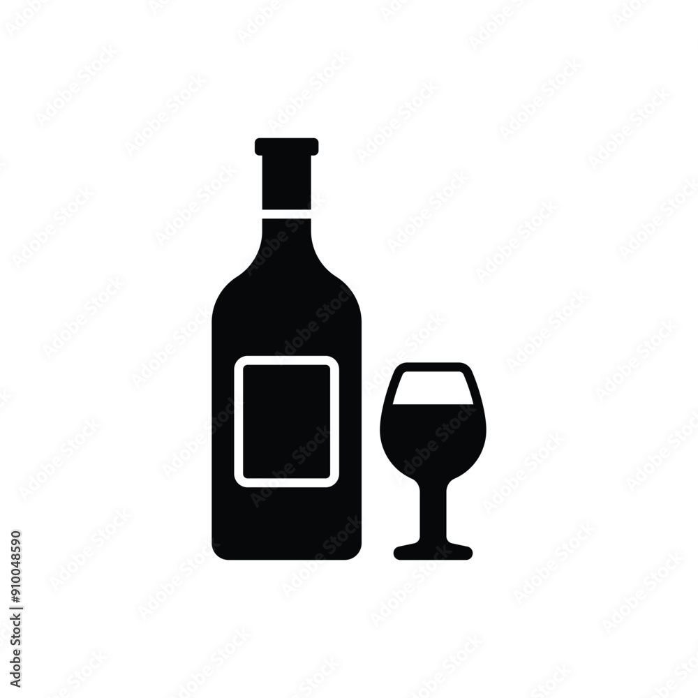 Wine vector icon Wine vector icon