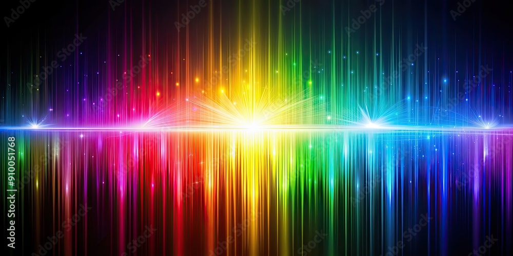 Abstract photo representing spectral harmony through a blend of colorful light patterns, spectrum, harmony, light, abstract Abstract photo representing spectral harmony through a blend of colorful light patterns, spectrum, harmony, light, abstract