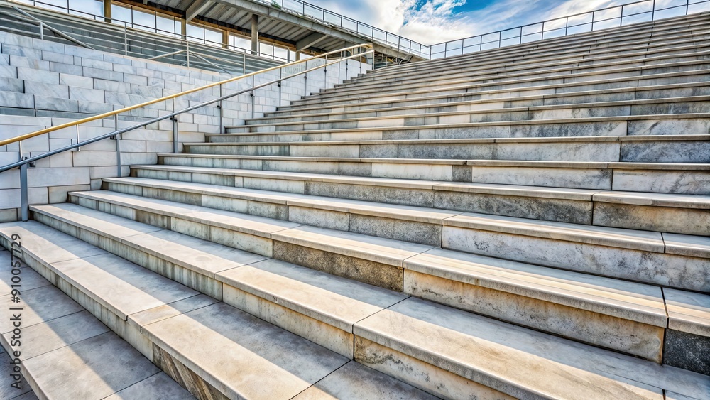 Marble stairs of a stadium , sport, competition, stairs, steps, architecture, design, modern, elegant, luxurious, stadium Marble stairs of a stadium , sport, competition, stairs, steps, architecture, design, modern, elegant, luxurious, stadium