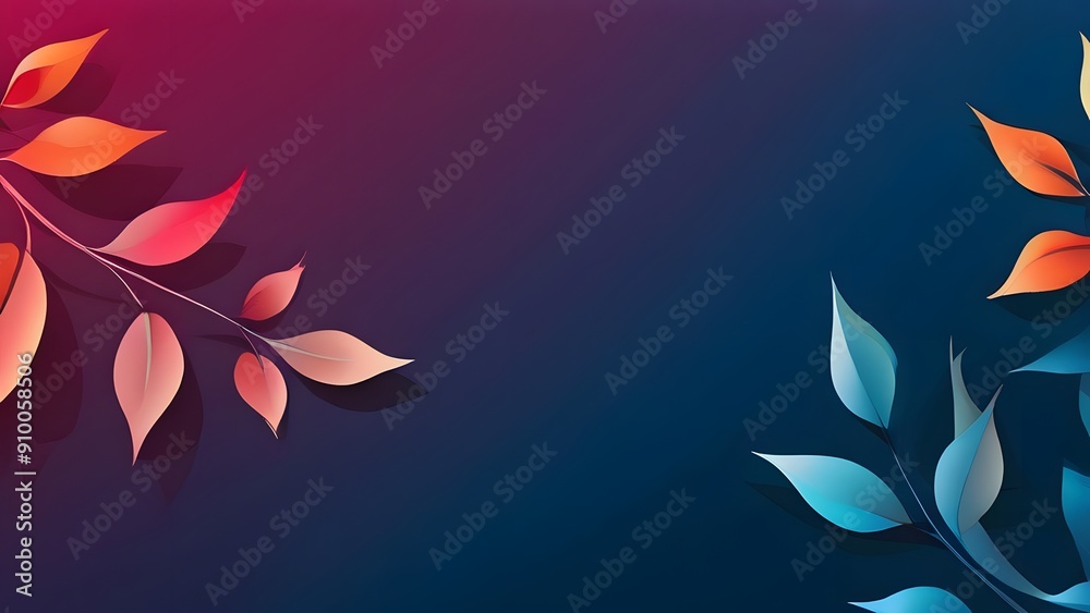 Obraz premium background with leaves