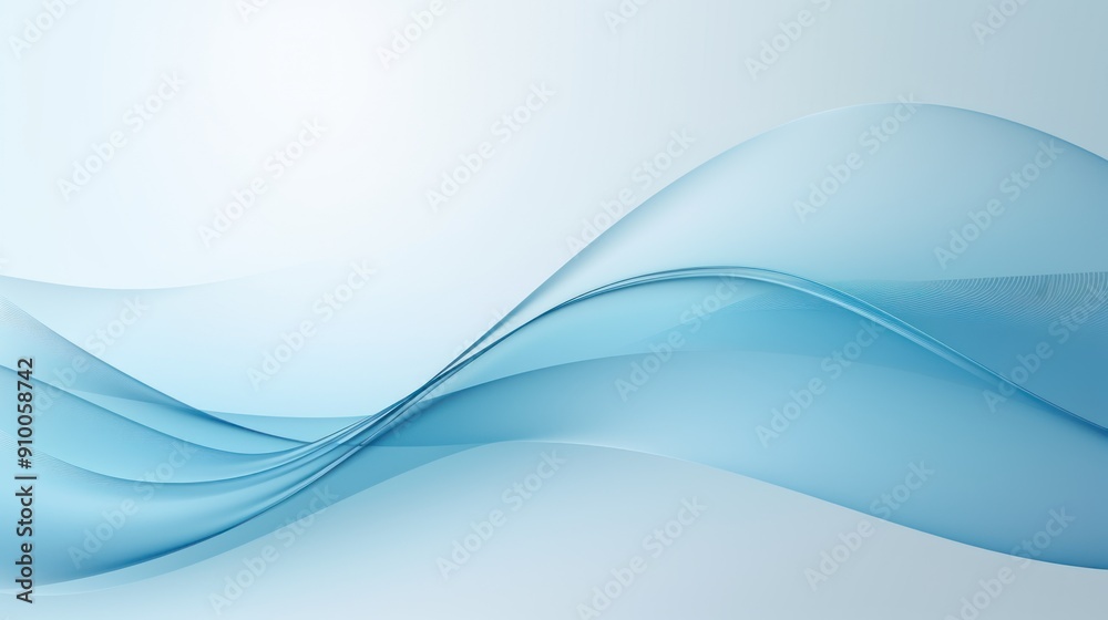 Elegant light blue gradient banner with subtle wave Elegant light blue gradient banner with subtle wave