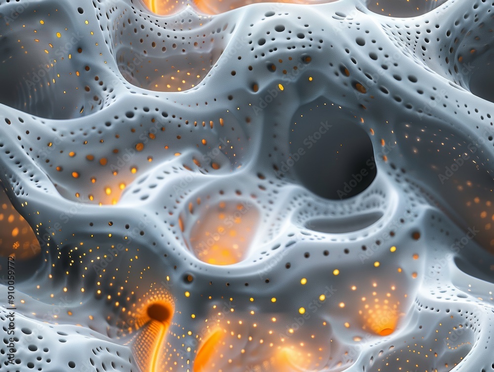 Natural seamless pattern white coral reef macro view and lights inside Natural seamless pattern white coral reef macro view and lights inside
