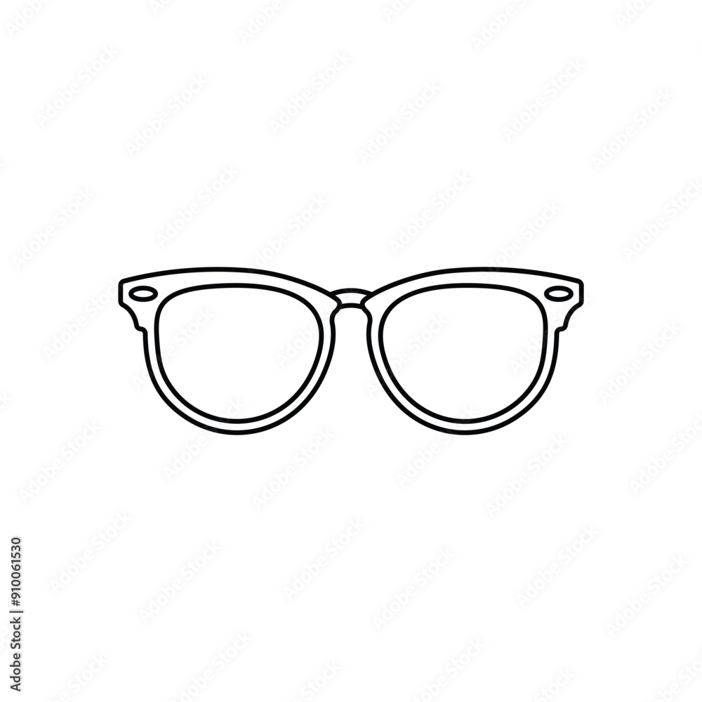 Glasses vector icon Glasses vector icon