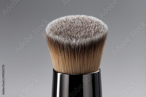 makeup brush on plain background 