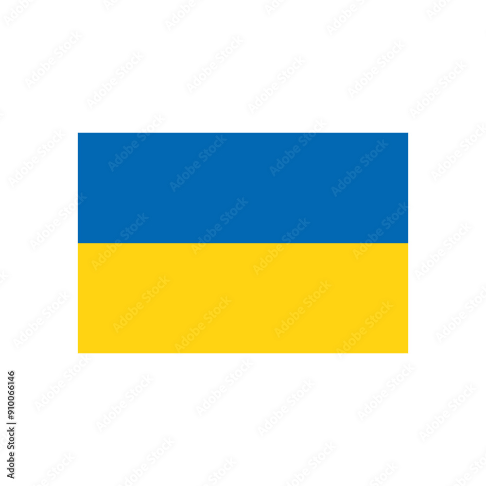 Ukrainian National Vector Flat Flag Symbol. Support Ukraine to Stop the War. Ukrainian National Vector Flat Flag Symbol. Support Ukraine to Stop the War.