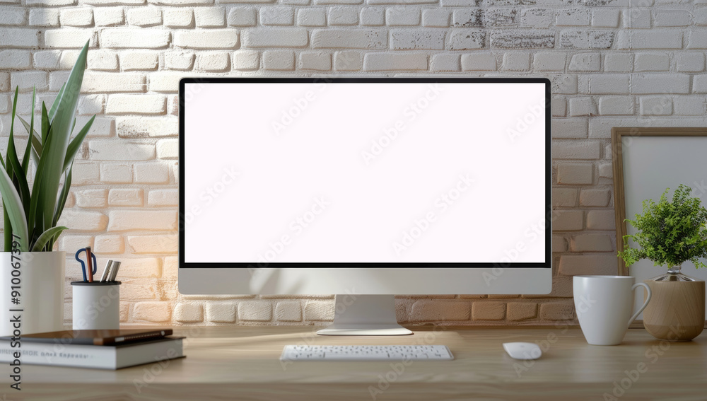 Fototapeta premium blank computer monitor