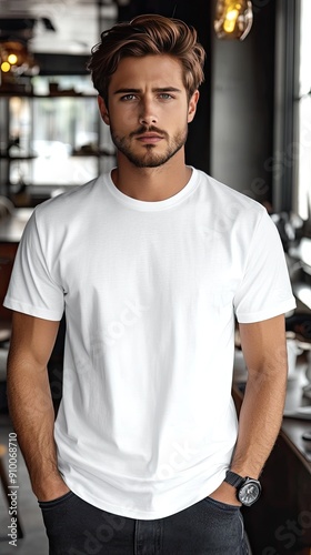 White blank T-shirt mockup | T-shirt | Mockup