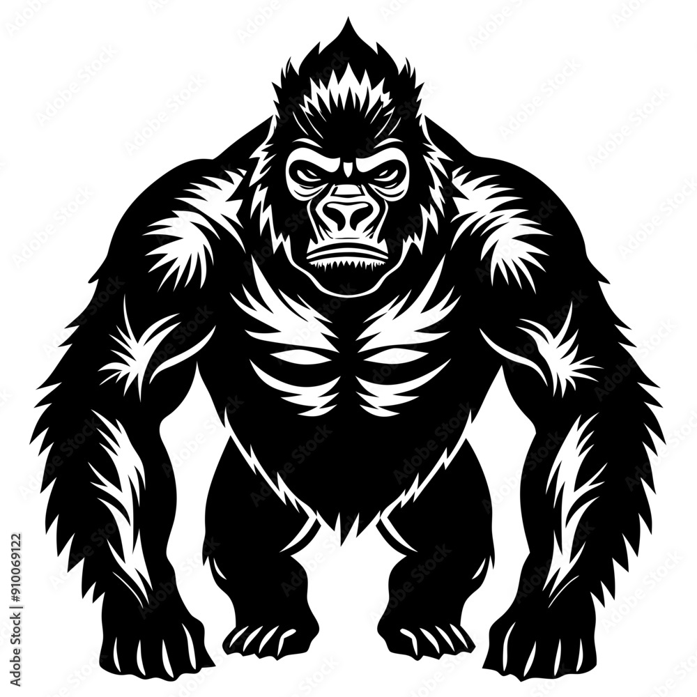 Obraz premium gorilla silhouette