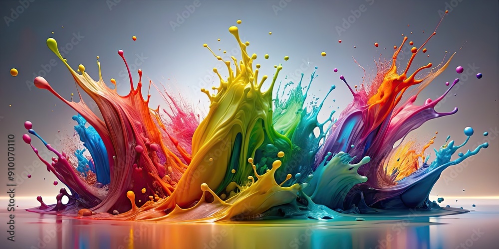 Vibrant and dynamic abstract symphony of colorful splashes , Colorful, Splash, Abstract, Symphony, Artistry, Vibrant Vibrant and dynamic abstract symphony of colorful splashes , Colorful, Splash, Abstract, Symphony, Artistry, Vibrant