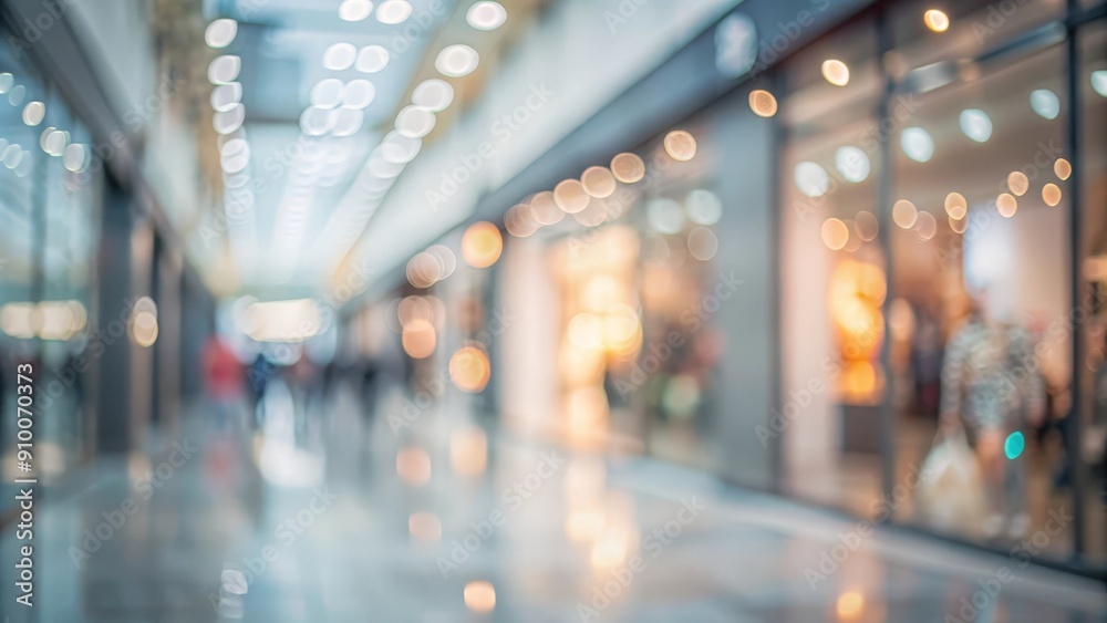 Fototapeta premium Lightly Blurred Background of a Chic Shopping Complex