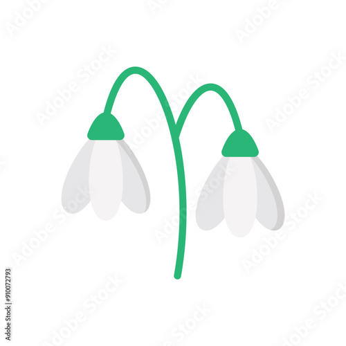 Snowdrop vector icon