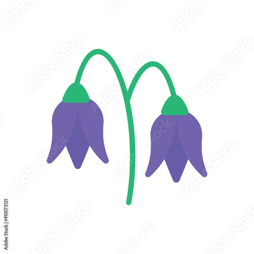 Bluebell vector icon