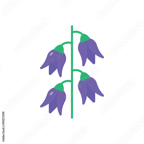 Delphinium vector icon