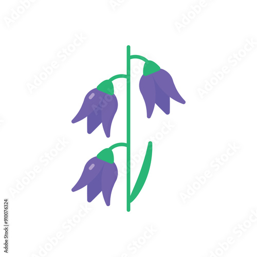 Bluebell vector icon