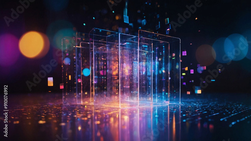 An abstract multicolor spectrum background. Abstract colorful irregular painting path.