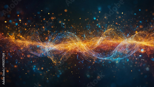 An abstract multicolor spectrum background. Abstract colorful irregular painting path.