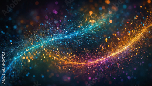 An abstract multicolor spectrum background. Abstract colorful irregular painting path.