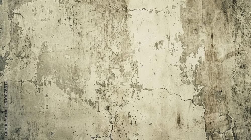 Cracked and weathered concrete wall texture with peeling paint. Cracked and weathered concrete wall texture with peeling paint.