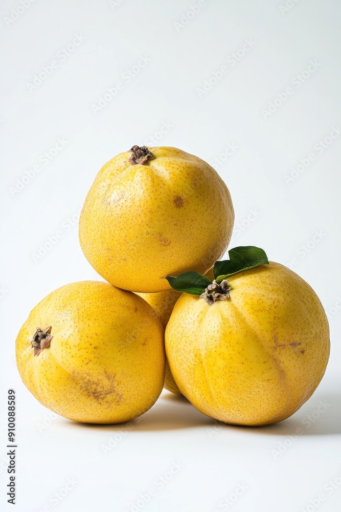 Mystic photo of Yellow Guava, isolated on white background Mystic photo of Yellow Guava, isolated on white background