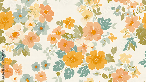 Obraz na płótnie flower pattern w salonie