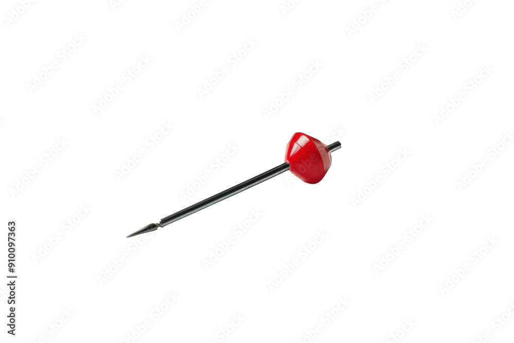 Red push pin isolated on white background. PNG without background Red push pin isolated on white background. PNG without background