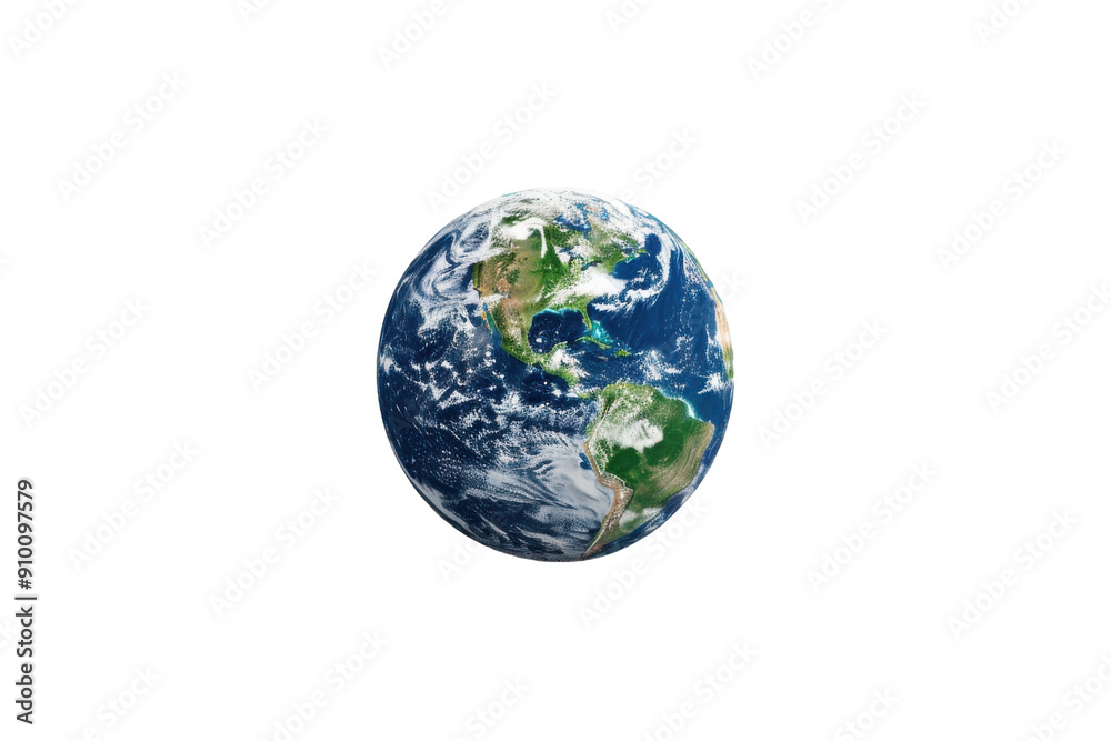 Earth from space, detailed continents and oceans, isolated on white background. PNG without background Earth from space, detailed continents and oceans, isolated on white background. PNG without background