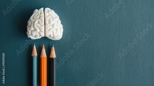 Brain Exercises and Cognitive Therapy Activities Conceptual Image Representing Strategies for Improving Mental Health Cognitive Function and Overall Well being photo