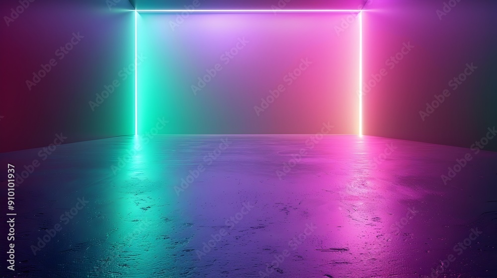 Vibrant Neon Gradient Background for Captivating Product Display or Creative Concept Vibrant Neon Gradient Background for Captivating Product Display or Creative Concept
