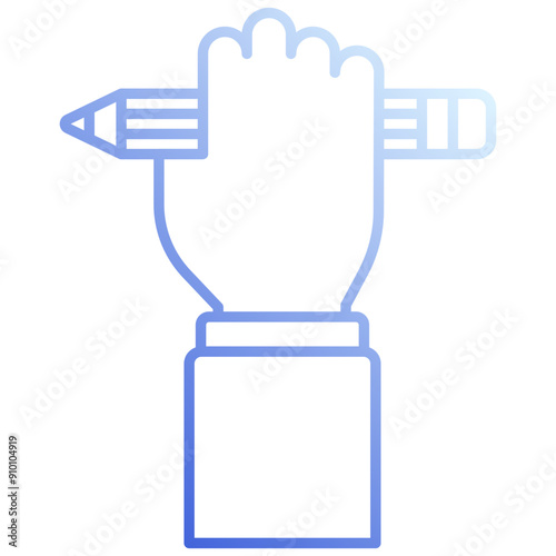 Pencil With Hand