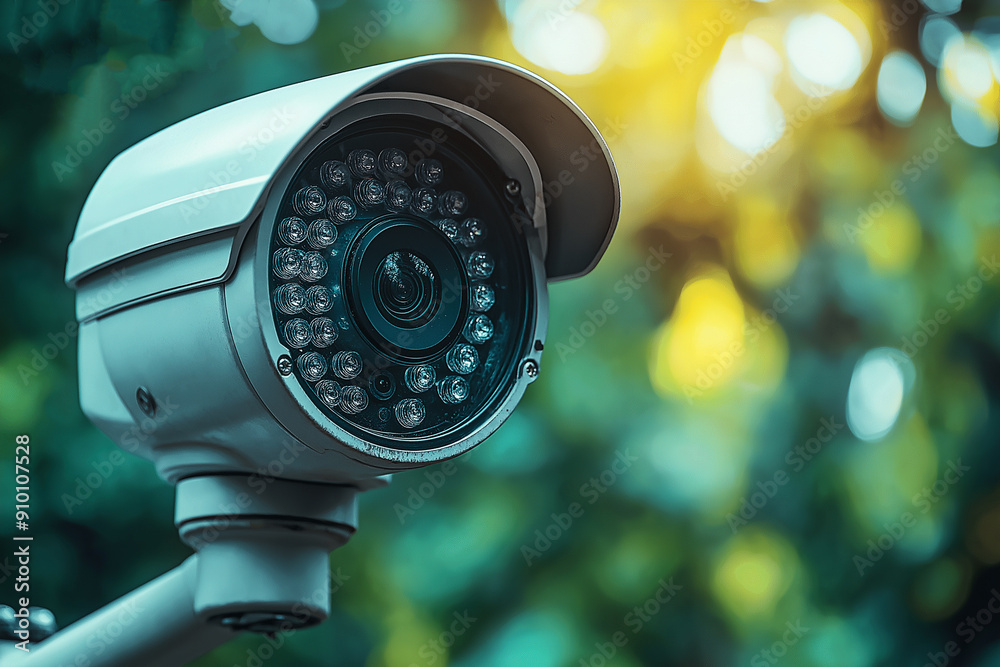 CCTV. “Outdoor Surveillance Camera Mounted Against Blurred Greenery” CCTV. “Outdoor Surveillance Camera Mounted Against Blurred Greenery”